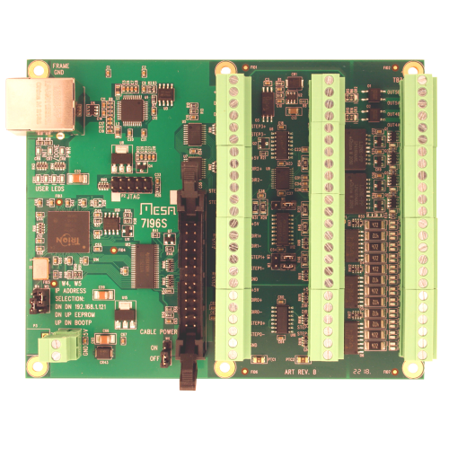 [7I96S] 7I96S STEP/IO Step & dir plus I/O with analog spindle card