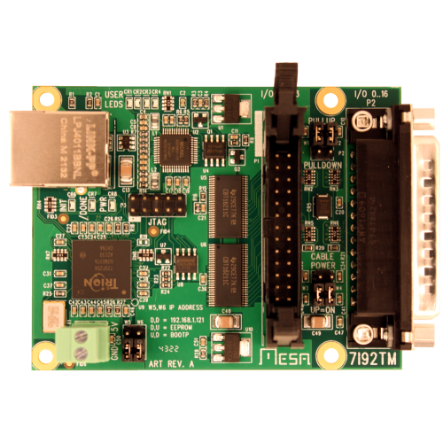 [7I92TM] 7I92TM Anything I/O Ethernet card 1x DB25 Male, 1x 26 pin header