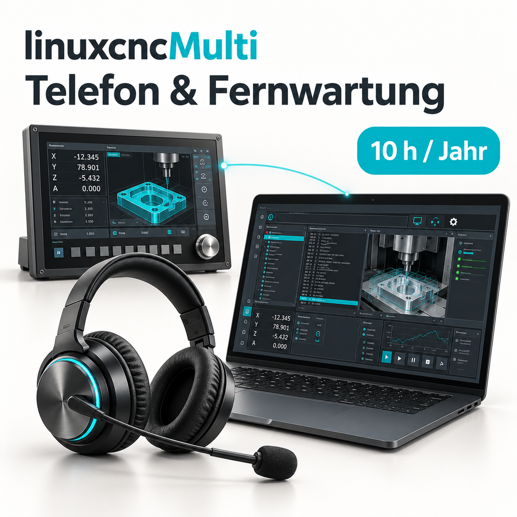 linuxcncMulti – Telefon- und Fernwartungssupport (10 h/Jahr)